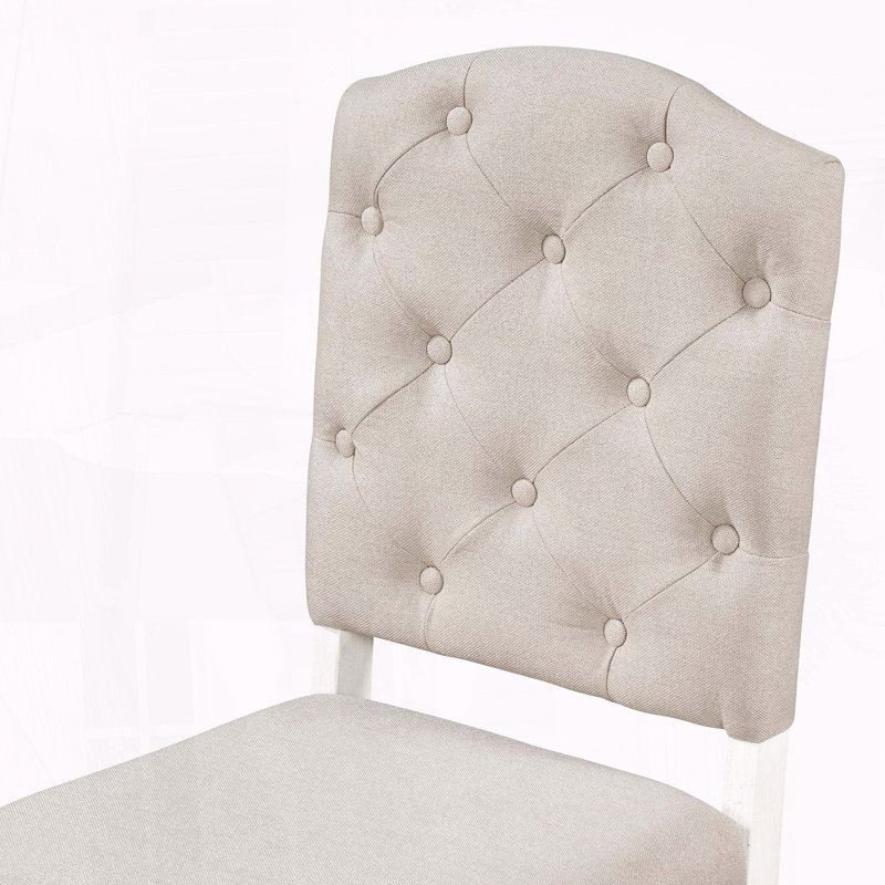 Ensemble de 4 chaises de salle à manger de style rétro rembourrées