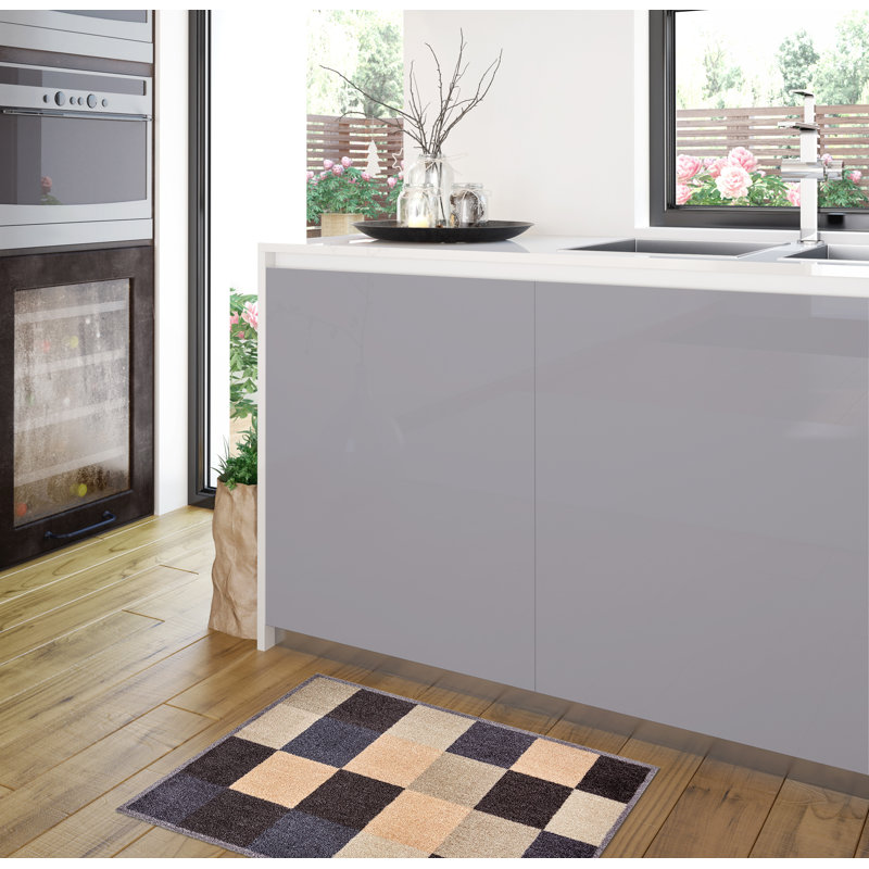 Aretzy Recylon Squares Kitchen Mat, 0.8 H x 50 W x 70 L