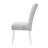 Staccato Tufted Velvet Parsons Chair in Gray