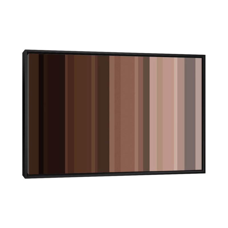 « à rayures et lait de chocolat »-impression sur toile enroulée Falsterbo, H 18 po x l 26 po x P 1,5 po, Pas de tapis