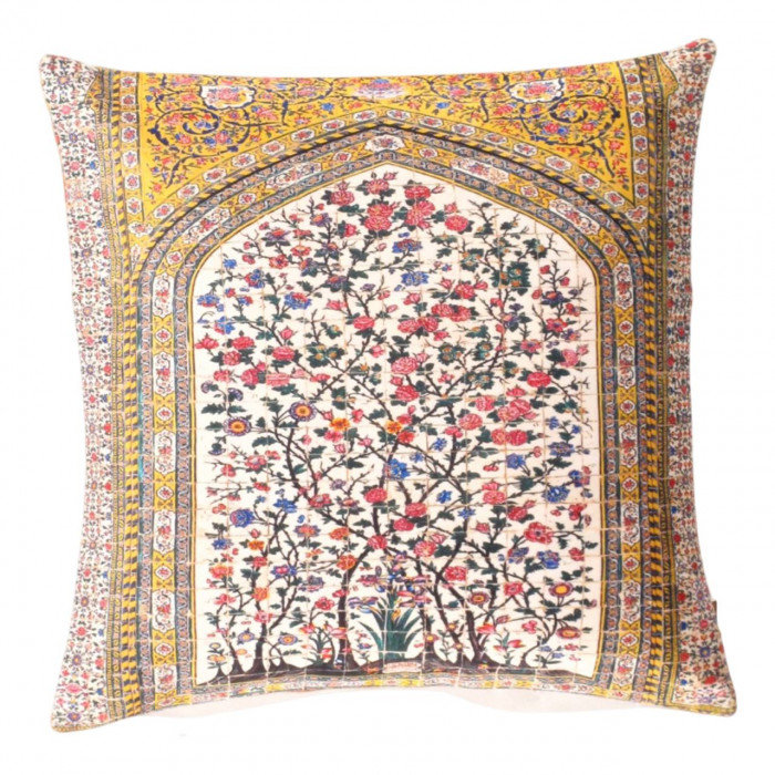 Coussin décoratif en velours Pasargad 16 po x 16 po