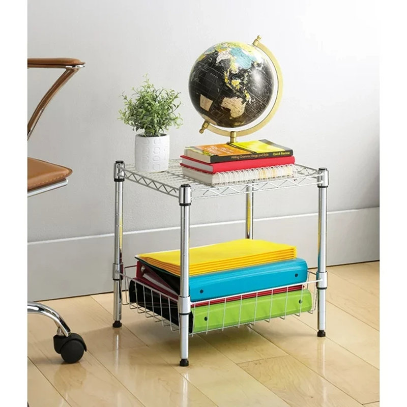15" W Metal Shelving Unit
