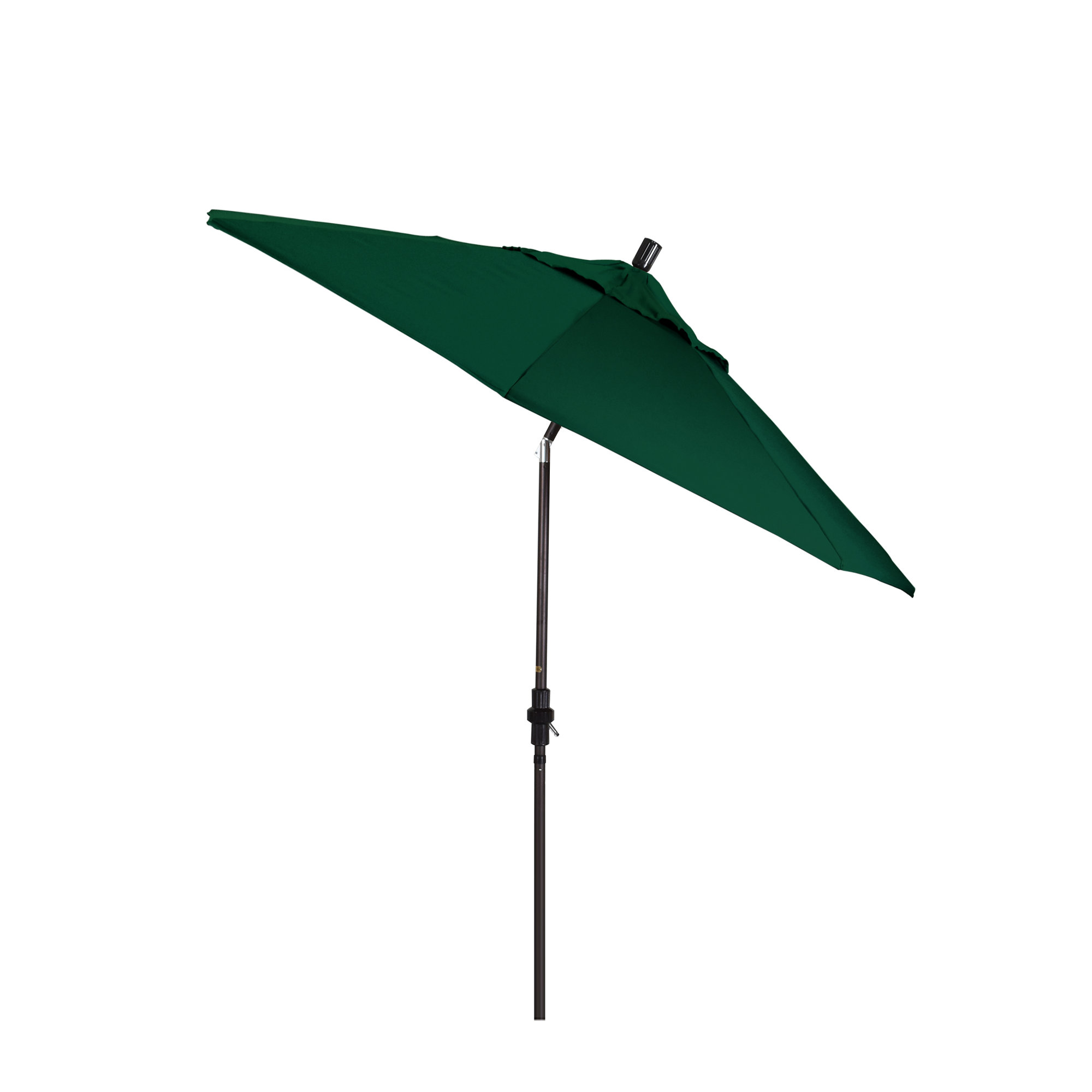 Roverta 9' Market Sunbrella® Umbrella, Canvas Forest Green Sunbrella® Canvas, Black