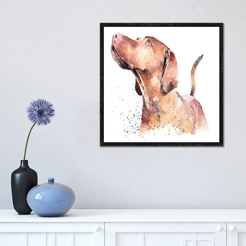 Iguana by Nic Squirrell - Wrapped Canvas Gallery-Wrapped Canvas Giclée, Black Framed, 45.72 cm H x 45.72 cm W