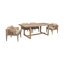Ensemble de salle à manger rectangulaire pour 4 personnes 82 po avec coussins Aerilyn-93696391-93696392