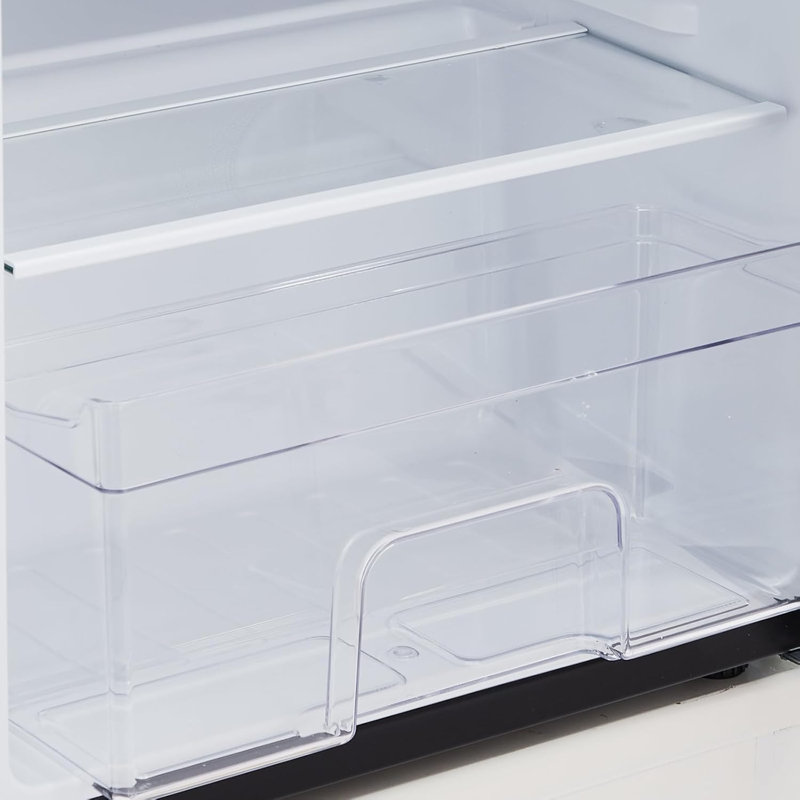 Réfrigérateur compact à deux portes de 3,2 pieds cubes avec congélateur - Mini réfrigérateur en acier inoxydable avec thermostat réglable, tablettes amovibles et éclairage DEL - Conception écoénergétique pour les dortoirs, les bureaux et les ch