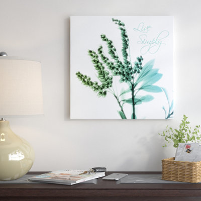 Live Simply - Wrapped Canvas Print