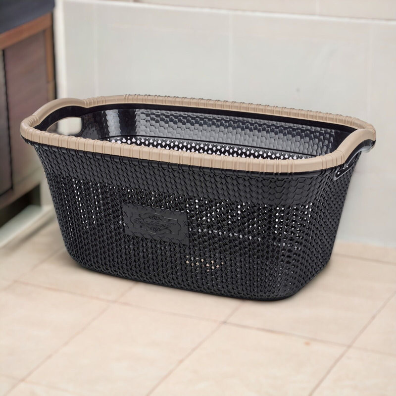 Rebrilliant Plastic Decorative Basket, Brown