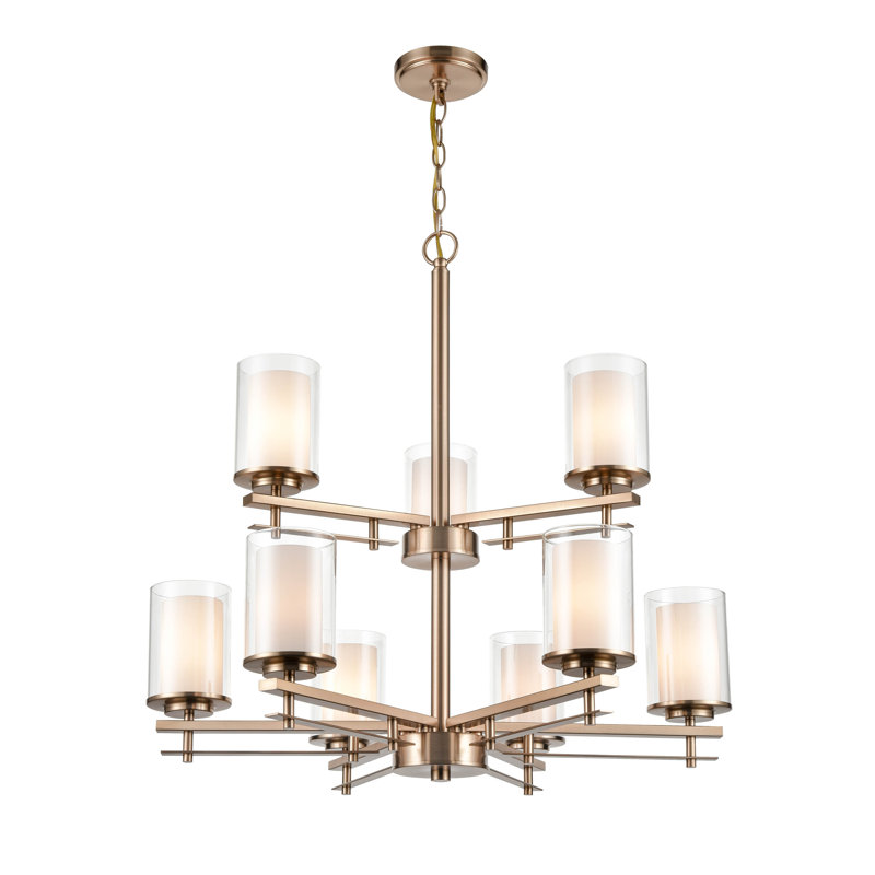 Huderson 9 - Light Steel Chandelier