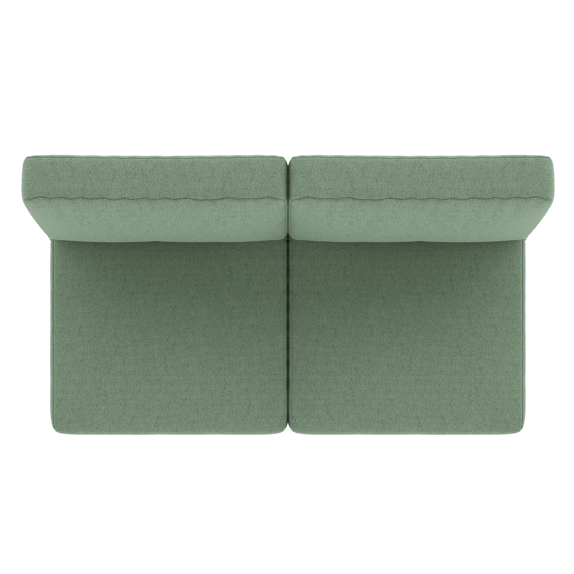 Sunbrella® Outdoor Loveseat Seat / Back Cushion, Sunbrella Bliss Aloe