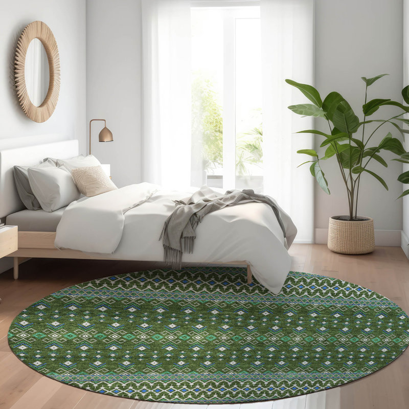  Emblyn Door Mat, Round 8'