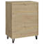 Armoire de rangement pour chaussures 2 portes Brixton Chêne fumé-1194776423