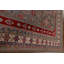 Tapis unique en laine noué à la main 9 pi 9 po x 13 pi 1 po nouvel âge brun / gris / rouge