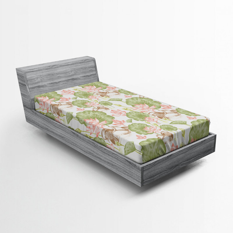Drap-housse en caoutchouc/fleurs, Drap-housse grand