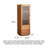 Modern Cherry Display Cabinet, Ribbed Glass & Drawers
