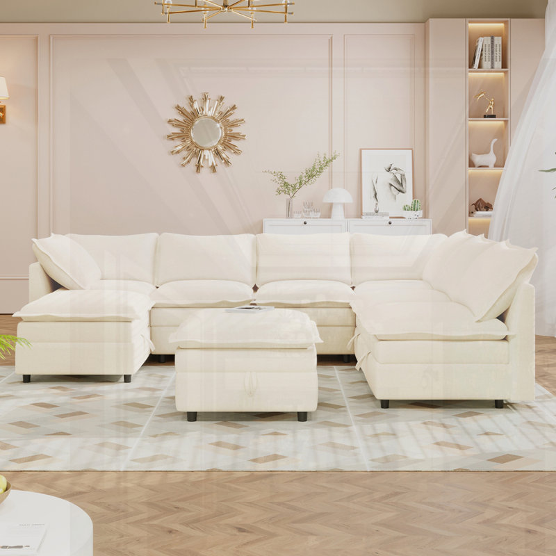 Comfortable & Durable Design Modular Sofa, Beige