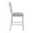 7Pc Counter Height Dining Set Antique White Finish Table With Storage Drawers Wine-Rack Shelves 6X Chairs Upholstered Seat Furniture-601603079