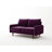 Anacapa 58" Velvet Round Arm Sofa Loveseat-928580833