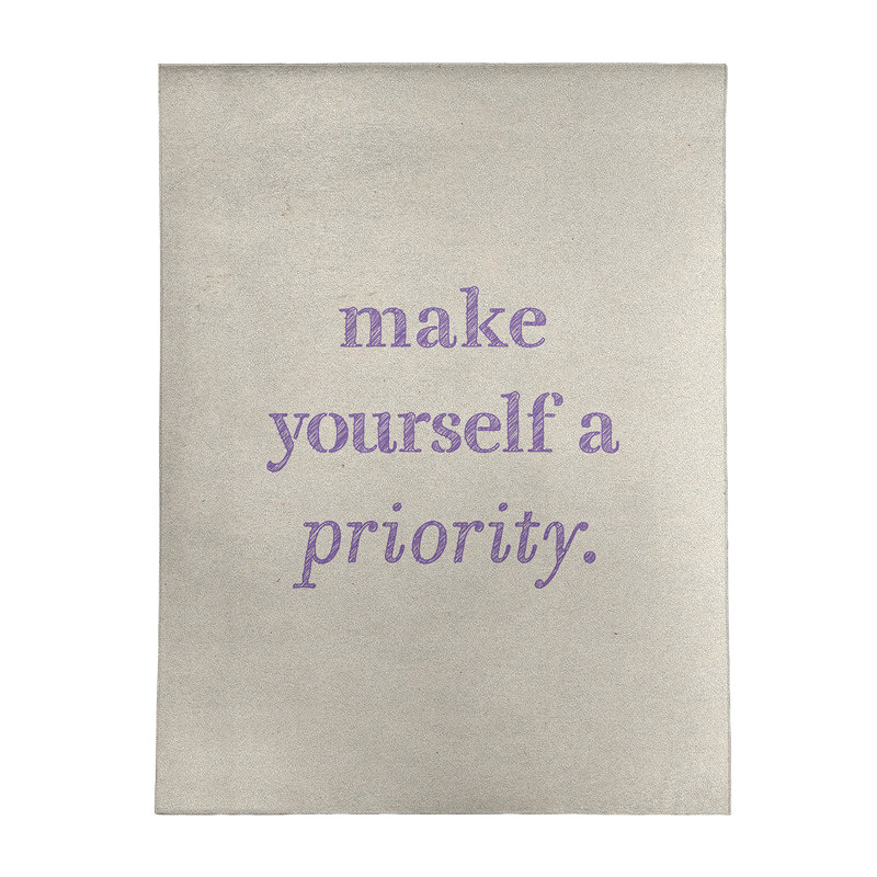 Quotes Chenille Indoor Rug, Rectangle 5' x 7'