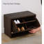 Banc de rangement pour chaussures en bois massif