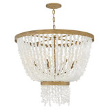 Dune 8 - Light Crystal Tiered Chandelier