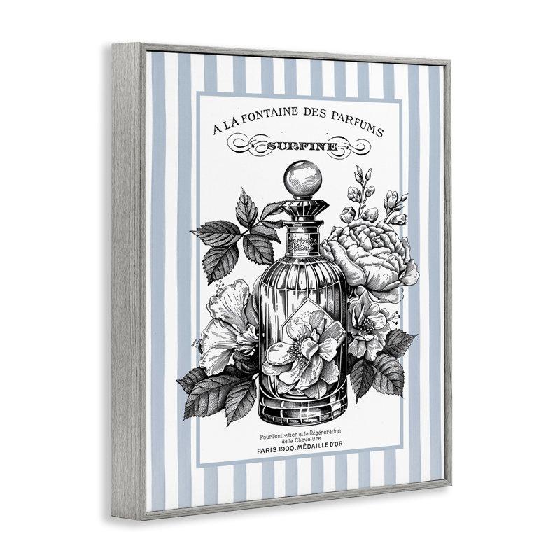 Giclée française à motif de bouteilles, encadrée de lettres et de lignes, Estampe numérique Farmhouse, H 14 po x l 11 po