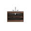 Wall Mount 30" Bathroom Vanity With Ceramic Sink And Three Faucet Holes, Offering Timeless Elegance And Enhanced Functionality.-110488755