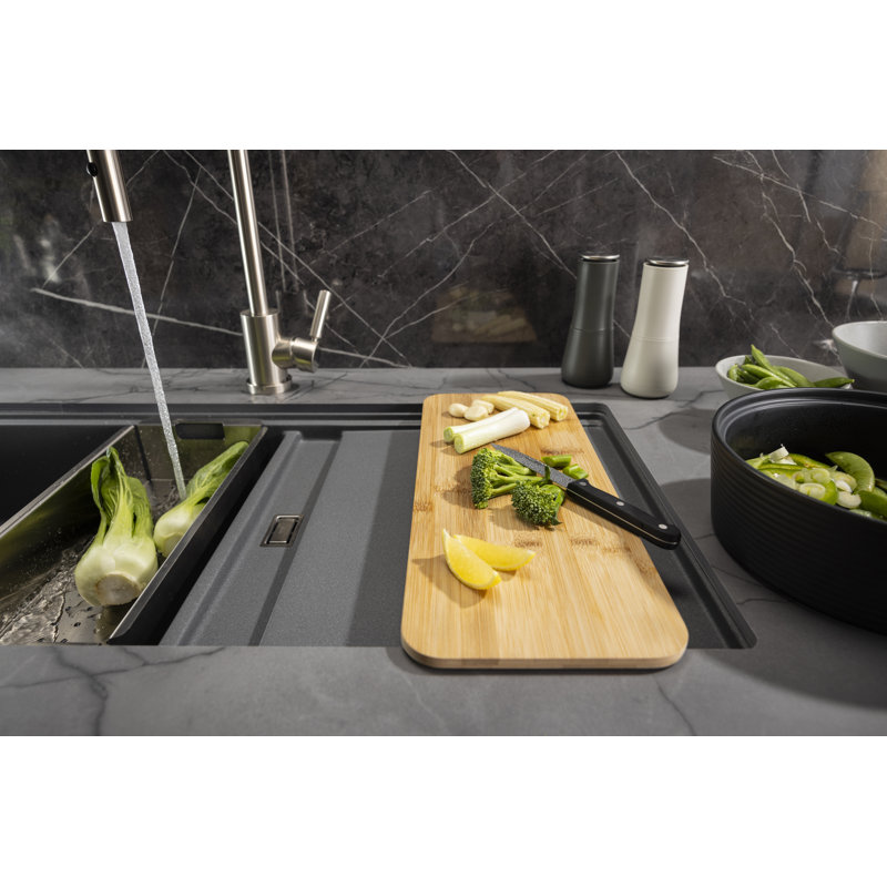 Abode Designs Synchronist W Kitchen Sink, Metallic Grey