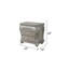 Table de chevet 3 tiroirs Destiny