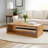 Keli Walpole 58 Inch Cube Shaped Wooden Coffee Table with Open Bottom Shelf-1176357923