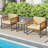 Raffield 2 - Person Outdoor Seating Group with Cushions