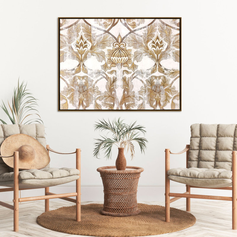 Golden Scroll Print by Jardine