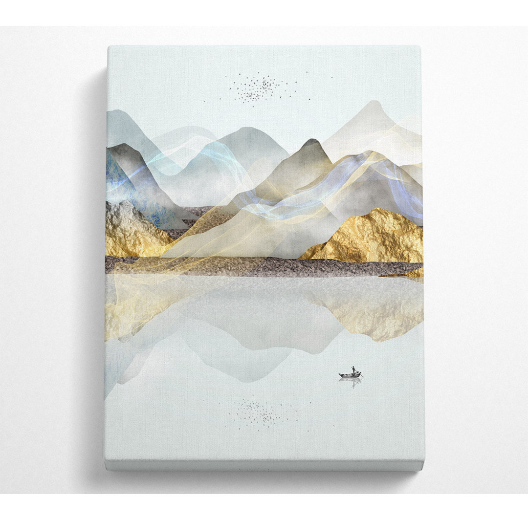 Mountains On The Horizon - Kunstdrucke auf Leinwand ohne Rahmen