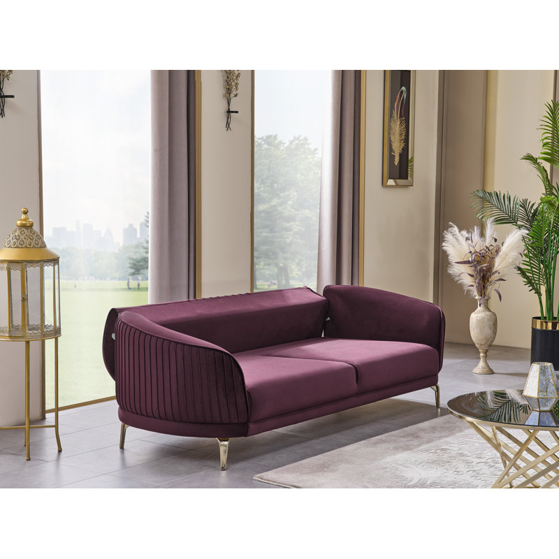 Kanka Sofa , Burgundy, Burgundy