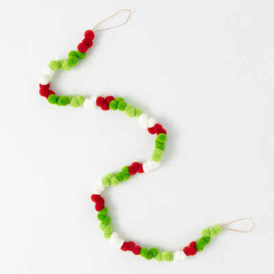 Multicolore guirlande 48 "Christmas Pom