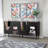 71'' Mirrored Console Table