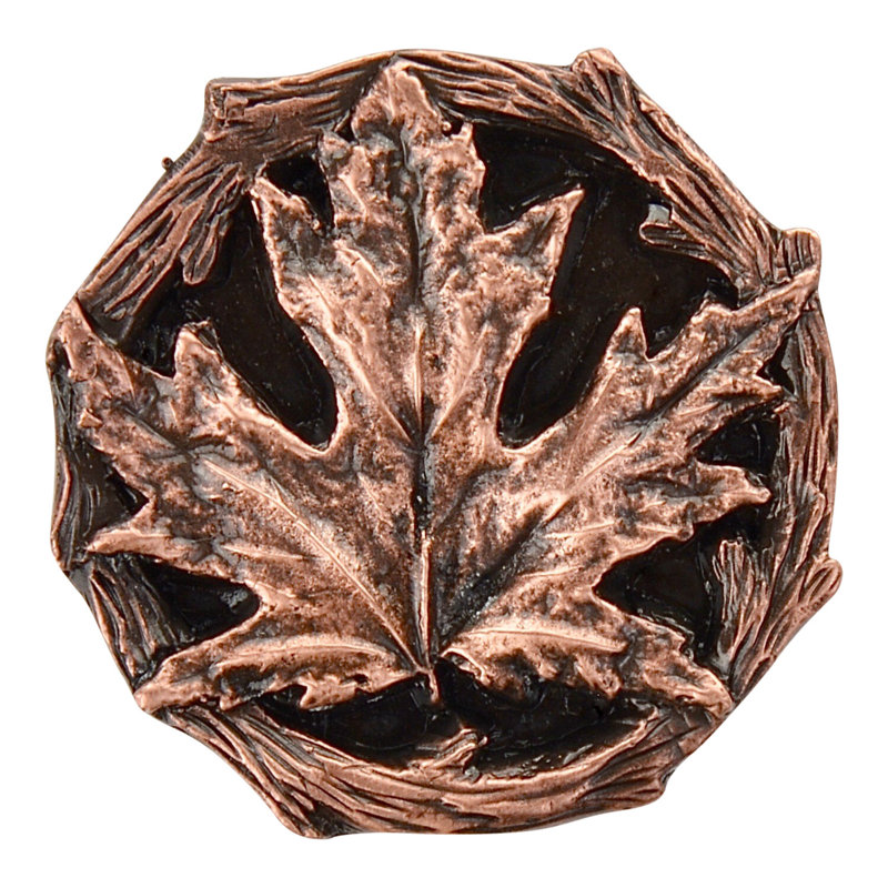 Leaves Novelty Knob, Antique Copper
