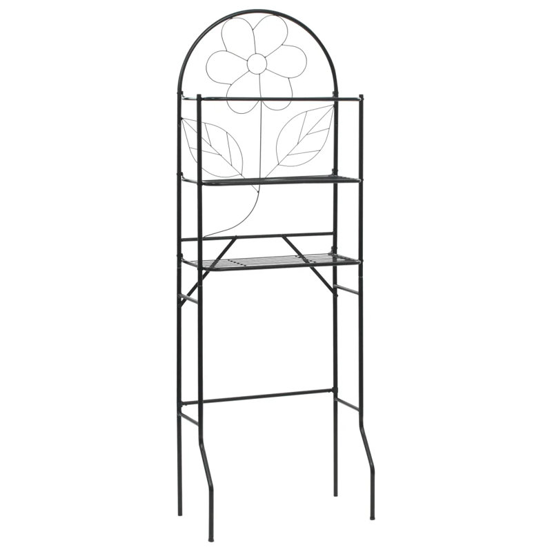 Mangrum Metal Over The Toilet Storage, Black