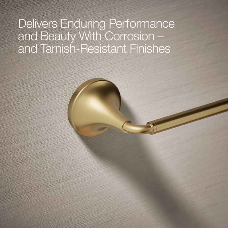 Tone Towel Bar, Vibrant Brushed Moderne Brass, 24"W