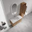 Meuble-lavabo mural multifonctionnel avec 2 armoires latérales