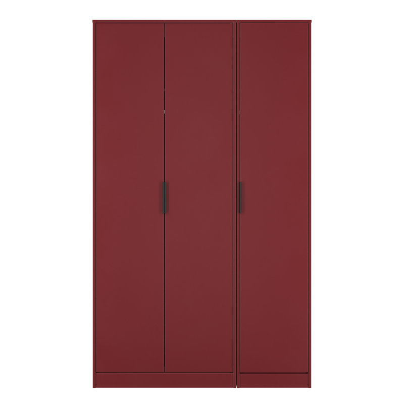 Taeyah 3 Door Wardrobe, Red