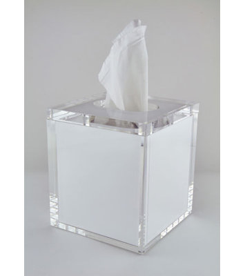 Lucite Tissue Box w/Lid