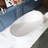 61 Inch Freestanding Solid Surface Soaking Bathtub