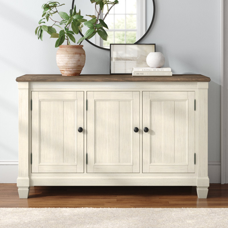 Verduzco 58'' Sideboard, Rosy Brown/Antique White