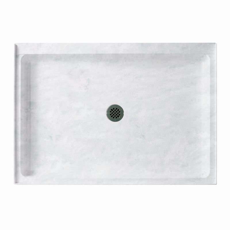 48 W 34 D Rectangular Base Shape Single Shower Base No Integrated Seat Included, Ice