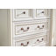 Commode 7 tiroirs pour chambre à coucher avec base en bois et bordure en bois, commode rustique en bois, commode de rangement pour chambre à coucher, salon