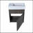 18"Wall-Mounting Bathroom Vanity With Ceramic Sink-1387299946
