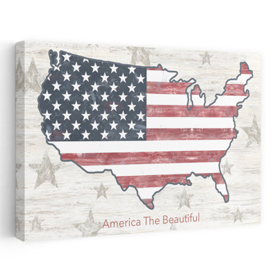 America The Beautiful Map Contemporary Art