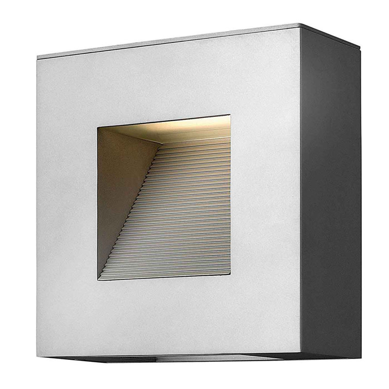 Tourmaline 2 - Bulb 22.9 cm H Hardwired Outdoor Wall Light, Titanium
