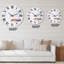 Renard roux courant dans la neige blanche II - Horloge murale de ferme-60328160